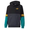 Bērnu Sporta Krekls ar Kapuci Puma Puma Power Colorblock Melns