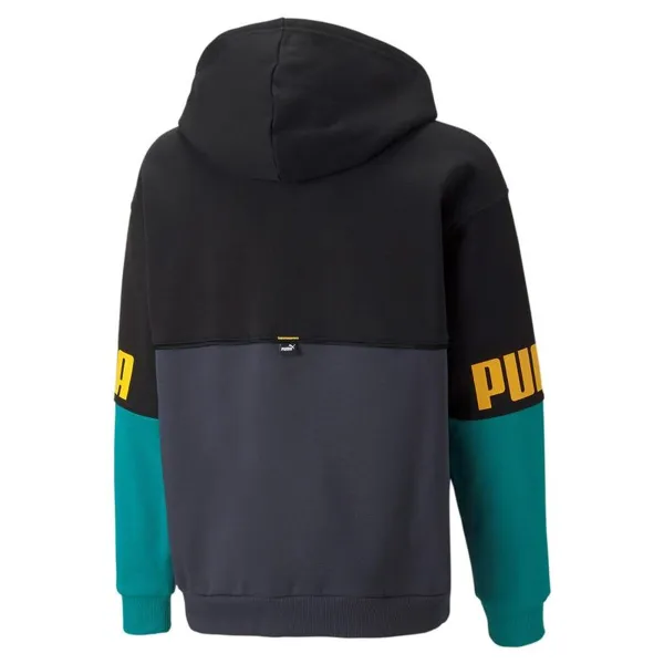 Bērnu Sporta Krekls ar Kapuci Puma Puma Power Colorblock Melns
