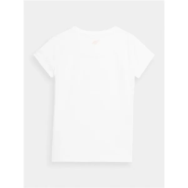 Child's Short Sleeve T-Shirt 4F JTSD005 White