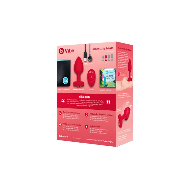 Vibrators B-Vibe Heart Sarkans