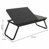 Sulankstomas stalas Alexandra House Living Juoda 35 x 20 x 61 cm