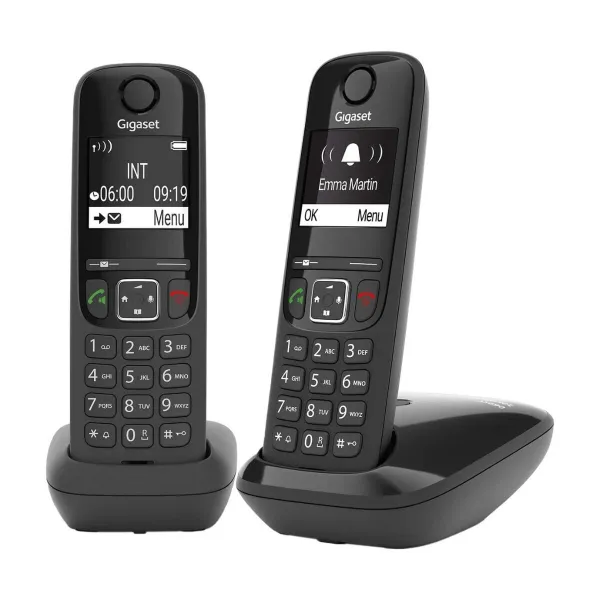 Belaidis telefonas Gigaset AS690 Duo Juoda