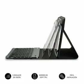 Чехол для планшета с клавиатурой Subblim SUB-KT2-BT0001 10.1" Чёрный Испанская Qwerty QWERTY Bluetooth