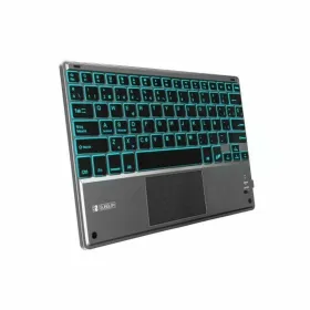 Bluetooth Klaviatuur, millel on Tahvelarvuti Tugi Subblim SUB-KBT-SMBT51 Hall Mitmevärviline Hispaaniakeelne Qwerty