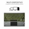 Bluetooth klaviatūra su atrama planšetei Subblim SUB-KBT-SMBT51 Pilka Spalvotas Ispaniška Qwerty