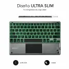 Bluetooth klaviatūra su atrama planšetei Subblim SUB-KBT-SMBT51 Pilka Spalvotas Ispaniška Qwerty