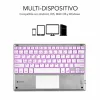 Bluetooth klaviatūra su atrama planšetei Subblim SUB-KBT-SMBT50 Sidabras Ispaniška Qwerty QWERTY