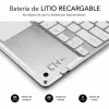 Bluetooth klaviatūra su atrama planšetei Subblim SUB-KBT-SMBT50 Sidabras Ispaniška Qwerty QWERTY