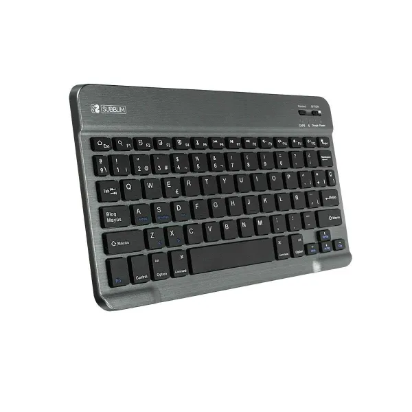 Blueutooth klaviatūra Subblim SUB-KBT-SM0002 Pelēks Spāņu Qwerty