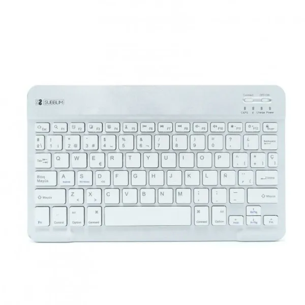 Blueutooth klaviatūra Subblim SUB-KBT-SM0001 Sudrabains Spāņu Qwerty