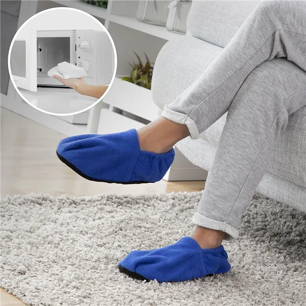 Microwavable Heated Slippers InnovaGoods Blue