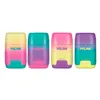 Eraser and Pencil Sharpener Set Milan Compact Sunset Multicolour (16 Units)