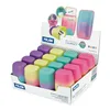 Eraser and Pencil Sharpener Set Milan Compact Sunset Multicolour (16 Units)