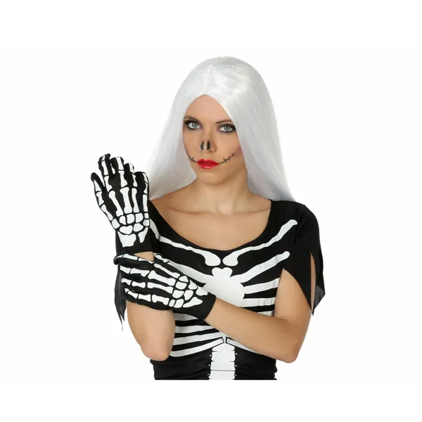 Gloves Skeleton Black