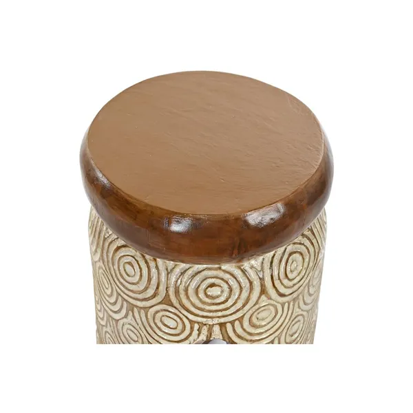 Side table DKD Home Decor Natural White Albasia wood (29 x 29 x 49 cm) (30 x 30 x 50 cm)