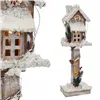 Christmas bauble White Beige Wood House 15 x 9 x 50 cm