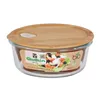 Round Lunch Box with Lid Quttin Crystal Bamboo