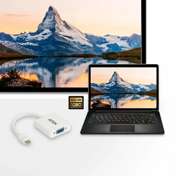 DisplayPort-kaapeli Aten VC920-AT Valkoinen Musta Harmaa