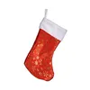 Christmas Stocking Snowflakes 25 x 2 x 41 cm Red Golden White