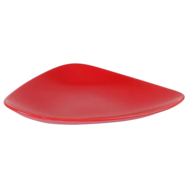 Dessert Dish Red Ceramic 24 x 18 x 3 cm