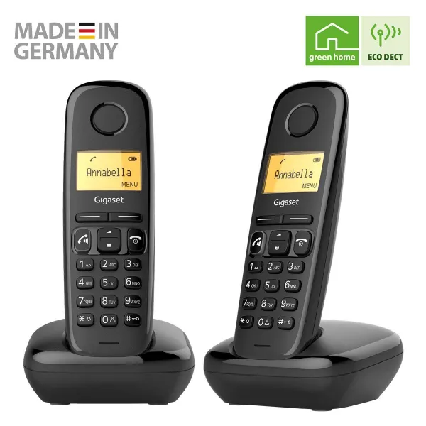 Belaidis telefonas Gigaset A270 Duo Juoda