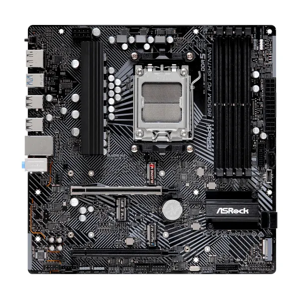Материнская плата ASRock B650M PG LIGHTNING AMD B650 AMD AM5