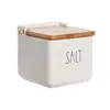 Salt Shaker with Lid DKD Home Decor 11,5 x 11,5 x 11 cm White 750 ml Dolomite