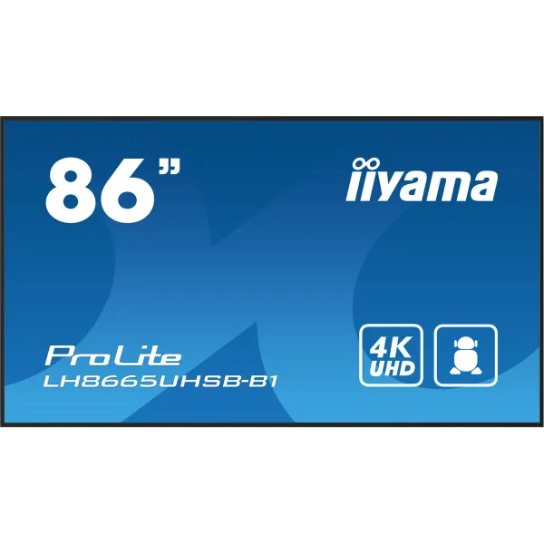 Monitors Videowall Iiyama ProLite LH8665UHSB-B1 86" 4K Ultra HD 50 - 60 Hz 60 Hz