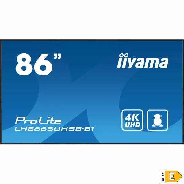 Monitors Videowall Iiyama ProLite LH8665UHSB-B1 86" 4K Ultra HD 50 - 60 Hz 60 Hz