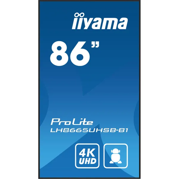 Monitors Videowall Iiyama ProLite LH8665UHSB-B1 86" 4K Ultra HD 50 - 60 Hz 60 Hz