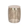 Side table Home ESPRIT Golden Aluminium 40 x 40 x 48 cm