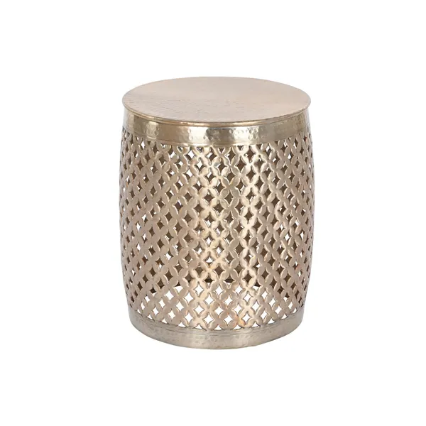 Side table Home ESPRIT Golden Aluminium 40 x 40 x 48 cm