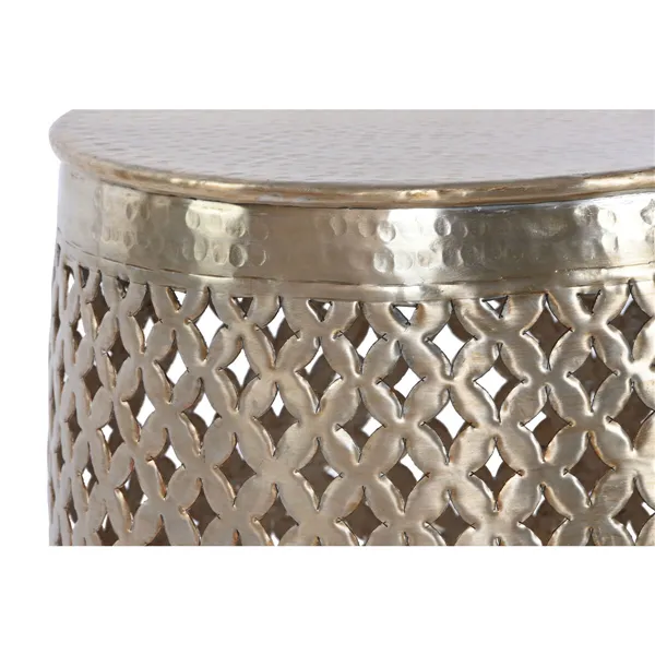 Side table Home ESPRIT Golden Aluminium 40 x 40 x 48 cm