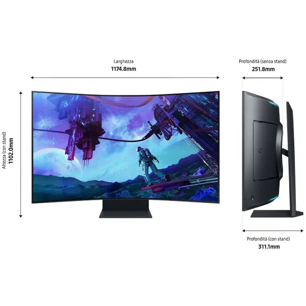Monitorius Samsung Odyssey Ark S55CG970NU 4K Ultra HD 55"