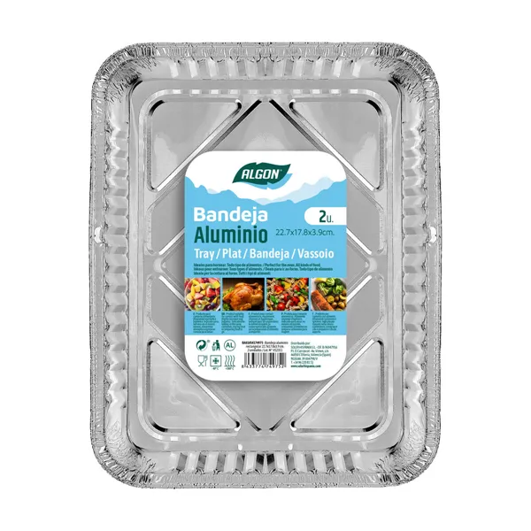 Set of trays Algon 22,7 x 17,8 x 3,9 cm Rectangular 2 Units