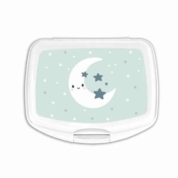 Sandwich Box Safta Luna Plastic Grey (17 x 6 x 14 cm)