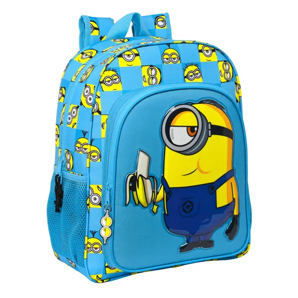 Koululaukku Minions Minionstatic Sininen 32 x 38 x 12 cm