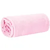 Sängynpeite Springos HA7118, kaksipuolinen viltti 70x160 cm, sohvan peitto, tummanroosa
