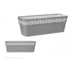 Self-watering planter Stefanplast Gaia Grey White Plastic