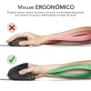 Ergonomiška optinė pelė Subblim SUBMO-EDGVU01 Juoda 1600 dpi