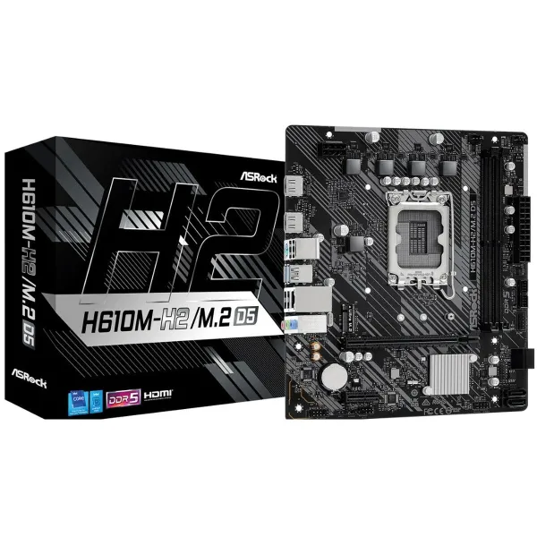 Mātesplate ASRock 90-MXBML0-A0UAYZ LGA 1700 INTEL H610