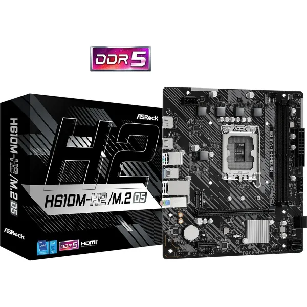Mātesplate ASRock 90-MXBML0-A0UAYZ LGA 1700 INTEL H610