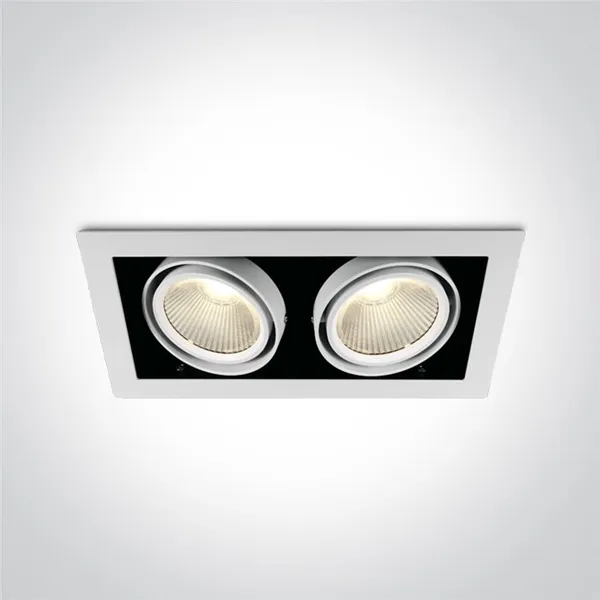 WHITE COB LED 2x30W WW 38deg 230V