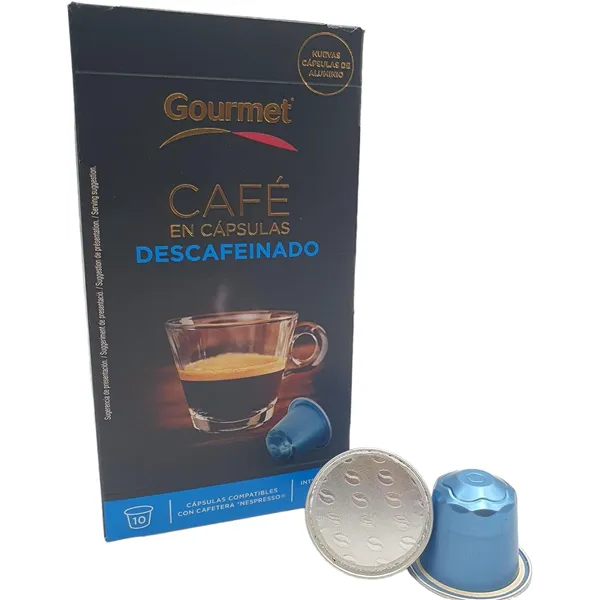 DESCAFEINADO GORMET COMPATIBLE NESPRESSO E/10 UD