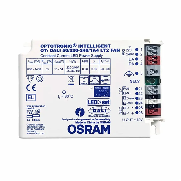 OTi DALI 50/220-240/14A LT2 FAN Osram Optotronic Intelligent