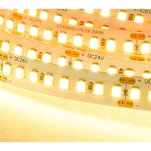 Flexible led strip 19.2w/m DC24V WW IP20 2835/176 2395lm