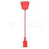 E27 Pendant Holder Red