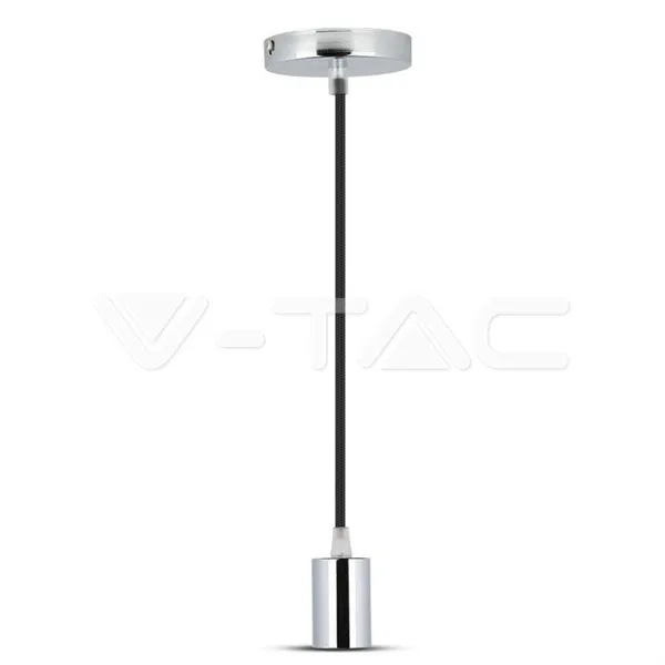 Chrome Pendant Light Black