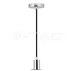 Chrome Pendant Light Black