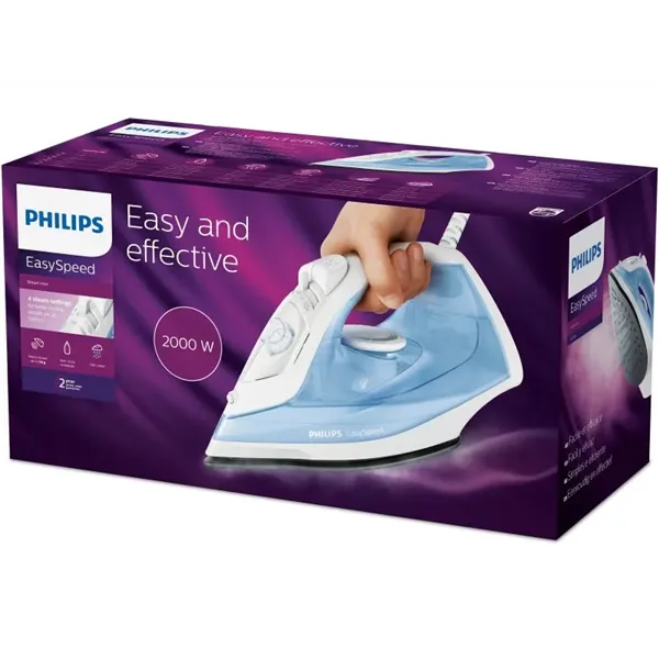 Steam Iron Philips EasySpeed 90 gr/min Blue 2000W (Precision)